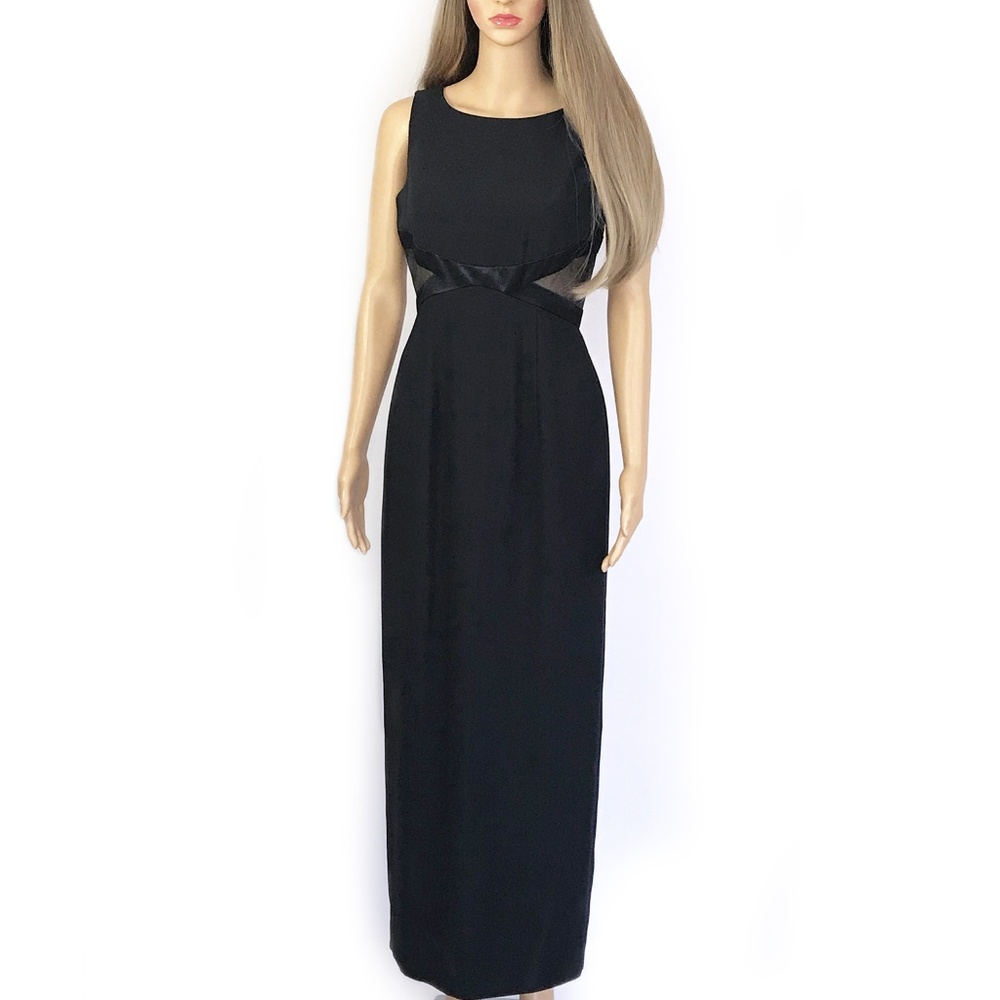 Papell Boutique Black Formal Evening Dress